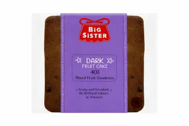 Package of Big Sister Dark Fruit Cake