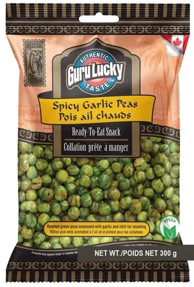 Package of Spicy Garlic Peas