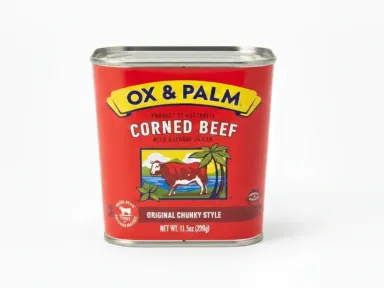 Can of Ox & Palm Corned Beef (Tapered)