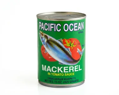 Can of Pacific Ocean Mackerel in Tomato Sauce