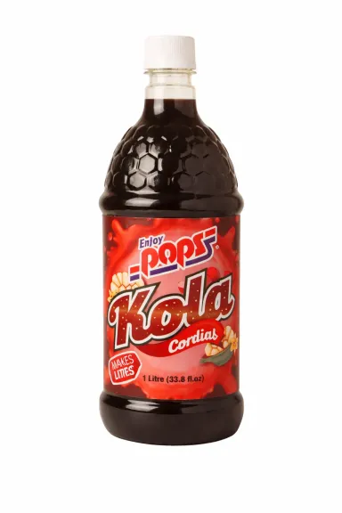 Pops Cordial Kola 1L bottle