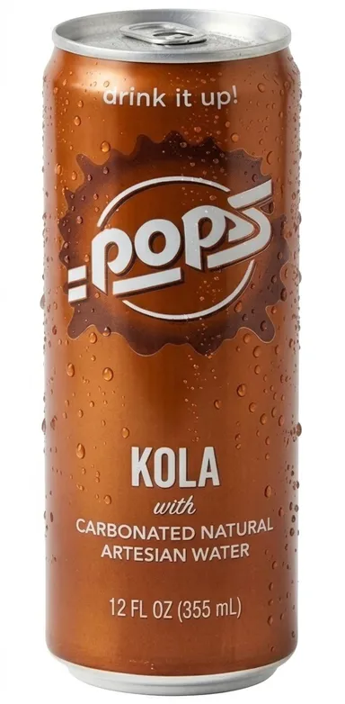 Pops Kola 355ml can