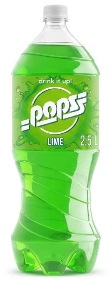 Pops Lime 2.5L bottle