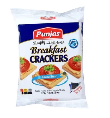Package of Punjas Breakfast Crackers 375g