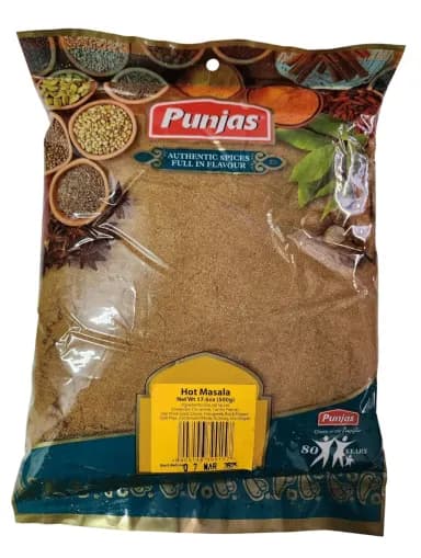 Package of Punjas Hot Masala 17.64oz