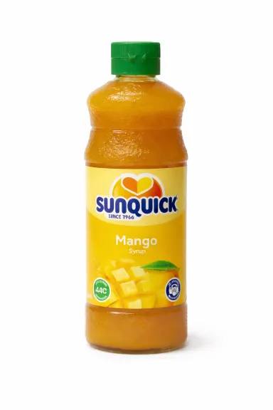 Bottle of Sunquick Mango Juice Concentrate
