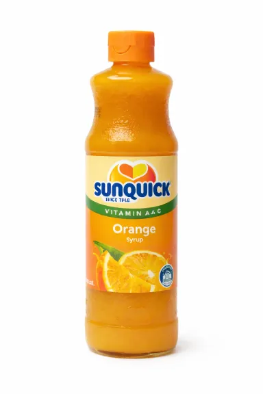 Bottle of Sunquick Orange Juice Concentrate