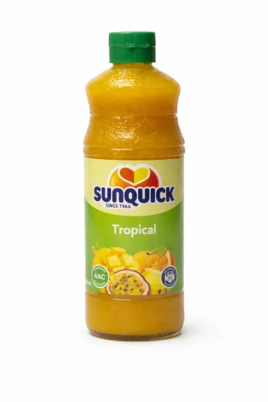 Bottle of Sunquick Tropical Juice Concentrate