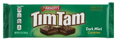 Package of Tim Tam Mint cookies