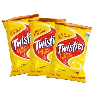 Package of TWISTES Cheese snack 250g